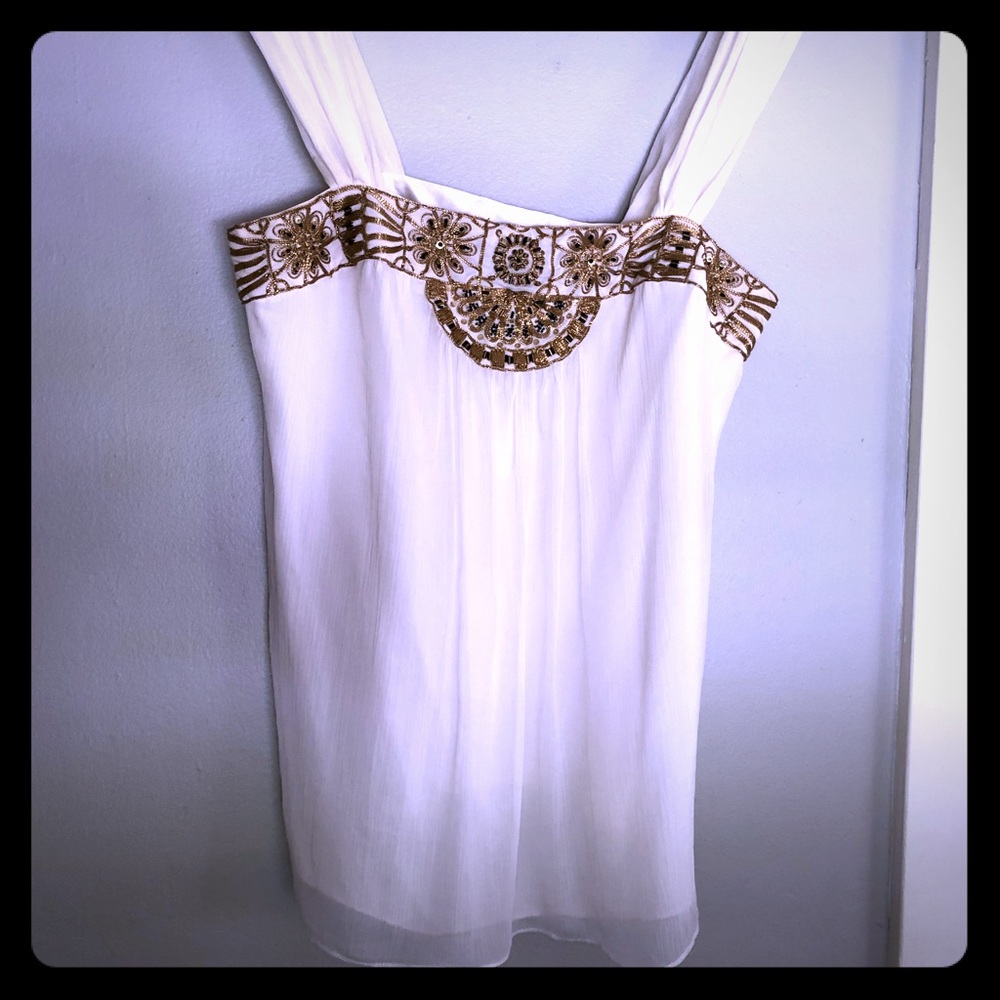 WHBM gorgeous silk top
